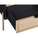 Avida 25.75 X 24 inch Gold / Black/Natural Night Stand